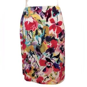 JONESWEAR Multi Color Floral Skirt Size 6